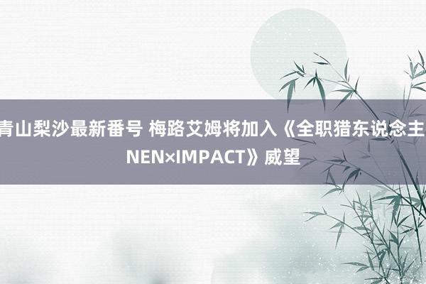 青山梨沙最新番号 梅路艾姆将加入《全职猎东说念主 NEN×IMPACT》威望