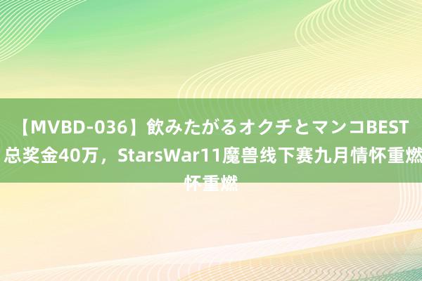 【MVBD-036】飲みたがるオクチとマンコBEST 总奖金40万，StarsWar11魔兽线下赛九月情怀重燃