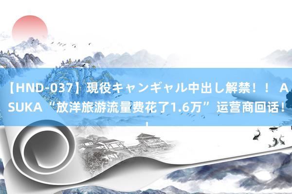 【HND-037】現役キャンギャル中出し解禁！！ ASUKA “放洋旅游流量费花了1.6万” 运营商回话！