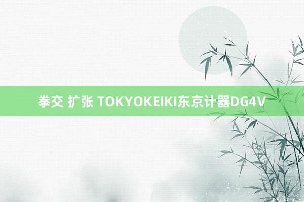 拳交 扩张 TOKYOKEIKI东京计器DG4V